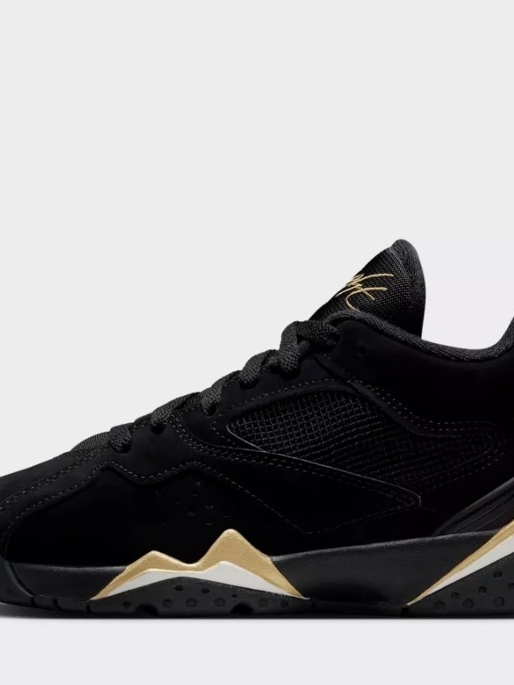Black and Gold Low-Top Sneaker